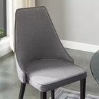 Chaises de salle à manger modernes sans accoudoirs, rembourrées, avec pieds en métal pour la cuisine et la salle à manger