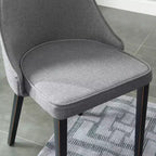 Chaises de salle à manger modernes sans accoudoirs, rembourrées, avec pieds en métal pour la cuisine et la salle à manger