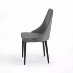 Chaises de salle à manger modernes sans accoudoirs, rembourrées, avec pieds en métal pour la cuisine et la salle à manger