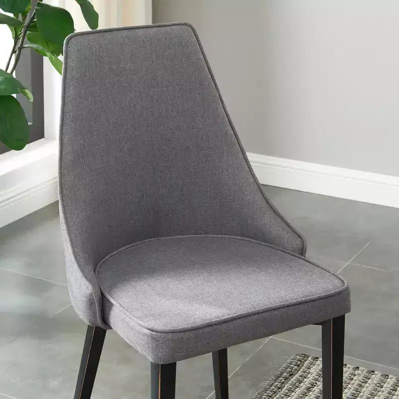 Chaises de salle à manger modernes sans accoudoirs, rembourrées, avec pieds en métal pour la cuisine et la salle à manger