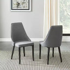 Chaises de salle à manger modernes sans accoudoirs, rembourrées, avec pieds en métal pour la cuisine et la salle à manger