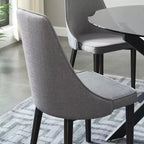 Chaises de salle à manger modernes sans accoudoirs, rembourrées, avec pieds en métal pour la cuisine et la salle à manger