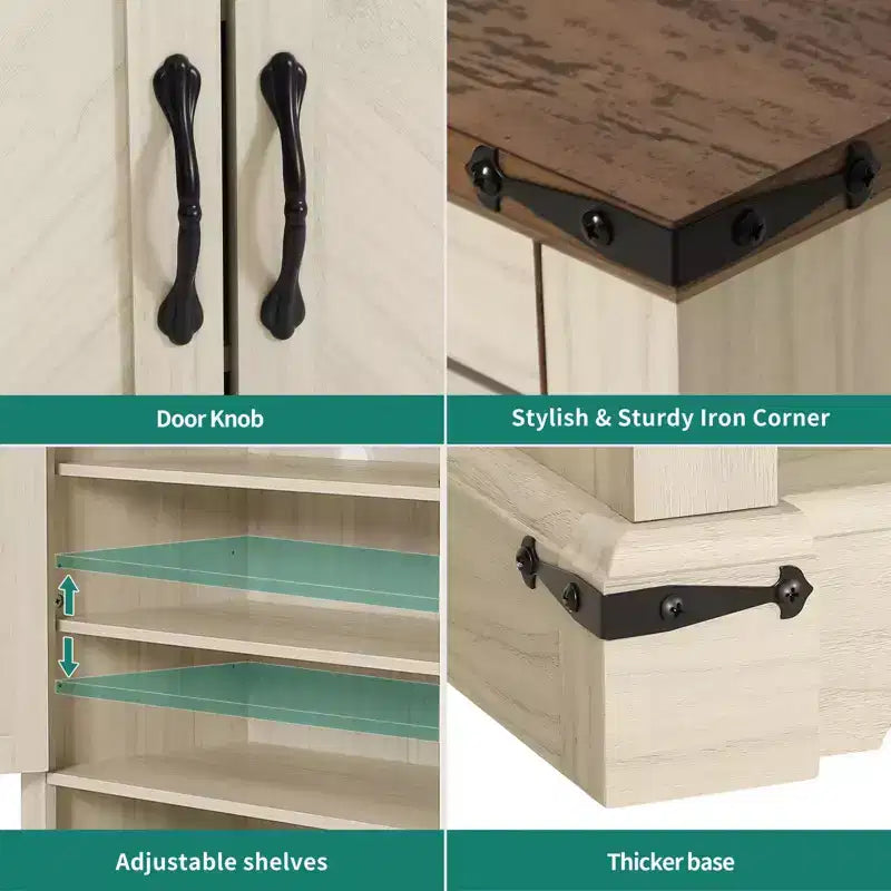 Étagère à chaussures en bois à 6 niveaux avec tablettes ajustables pour le rangement dans l'entrée