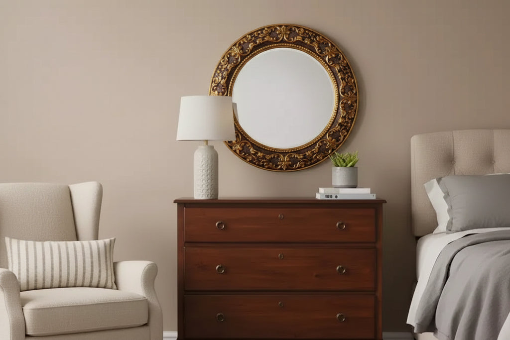 GDFStudio Callen Rustic 42 3-Drawer Acacia Wood Dresser