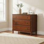Commode en bois d'acacia à 3 tiroirs de 42 po
