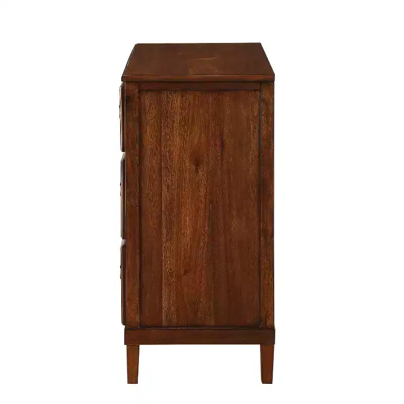 Commode en bois d'acacia à 3 tiroirs de 42 po