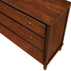 Commode en bois d'acacia à 3 tiroirs de 42 po