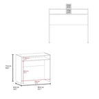 Bureau debout minimaliste de 89,1 cm avec étagères de rangement, bureau d'ordinateur pour salon et salle de lecture