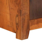 Table de chevet petite taille en acacia massif marron et bois recyclé