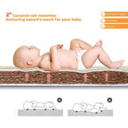 Lit de bébé convertible 8-en-1 avec 2 matelas, se transforme en berceau, lit d'enfant et parc.