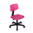 Chaise de bureau pivotante réglable pour enfants, dortoirs et bureaux à domicile, rose