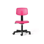 Chaise de bureau pivotante réglable pour enfants, dortoirs et bureaux à domicile, rose