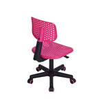 Chaise de bureau pivotante réglable pour enfants, dortoirs et bureaux à domicile, rose