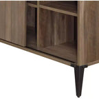 Bureau d'angle avec rangement et porte coulissante style grange