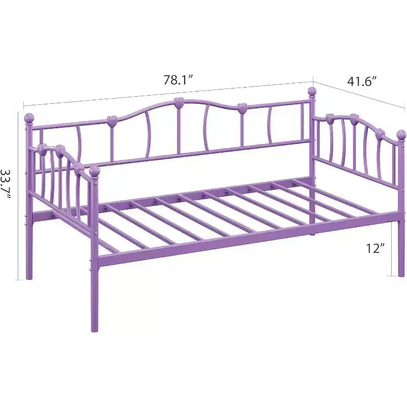 Cadre de lit de repos double peu encombrant avec lit gigogne pour salon et chambre à coucher