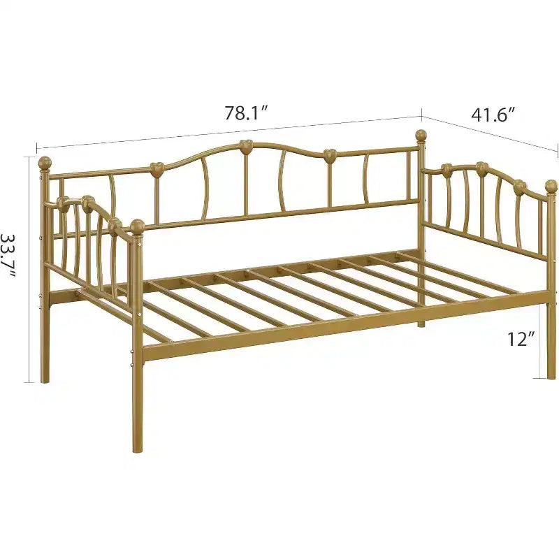 Cadre de lit de repos double peu encombrant avec lit gigogne pour salon et chambre à coucher