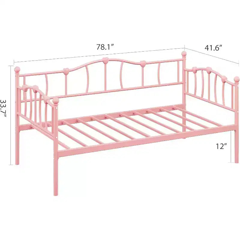 Cadre de lit de repos double peu encombrant avec lit gigogne pour salon et chambre à coucher