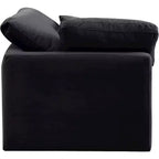 Fauteuil d'angle en velours Indulge, fauteuil d'appoint moderne rembourré