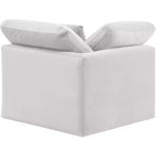 Fauteuil d'angle en velours Indulge, fauteuil d'appoint moderne rembourré