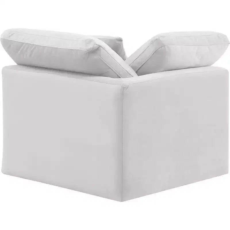 Fauteuil d'angle en velours Indulge, fauteuil d'appoint moderne rembourré