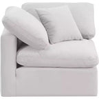 Fauteuil d'angle en velours Indulge, fauteuil d'appoint moderne rembourré