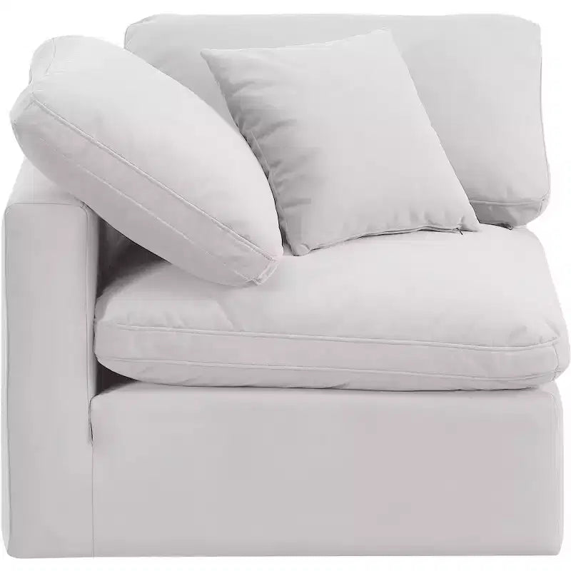 Fauteuil d'angle en velours Indulge, fauteuil d'appoint moderne rembourré