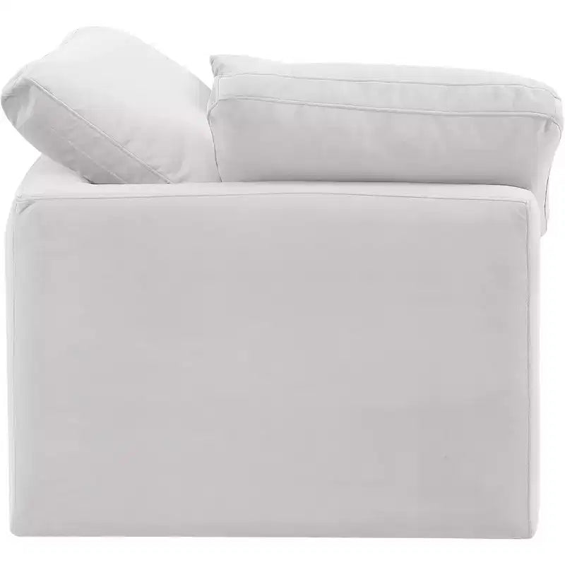 Fauteuil d'angle en velours Indulge, fauteuil d'appoint moderne rembourré