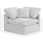 Fauteuil d'angle en velours Indulge, fauteuil d'appoint moderne rembourré