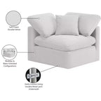Fauteuil d'angle en velours Indulge, fauteuil d'appoint moderne rembourré