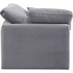 Fauteuil d'angle en velours Indulge, fauteuil d'appoint moderne rembourré