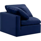 Fauteuil d'angle en velours Indulge, fauteuil d'appoint moderne rembourré