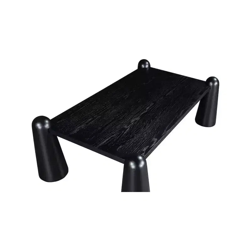 Table basse Wyndham noire, table de salon moderne