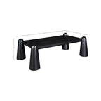 Table basse Wyndham noire, table de salon moderne