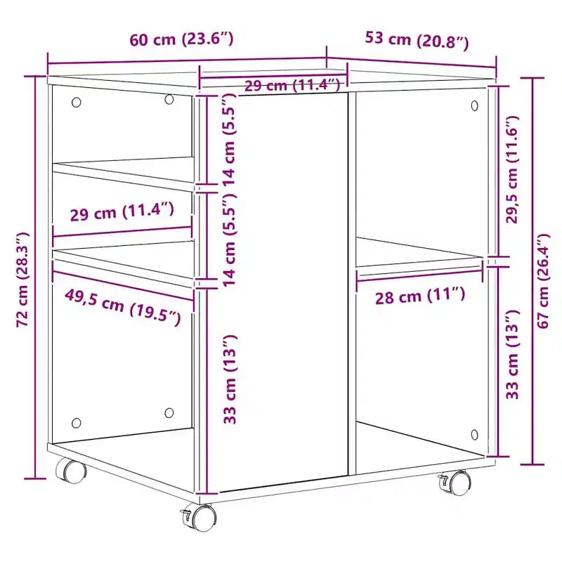 Meuble de rangement blanc en bois composite, taille moyenne, design épuré