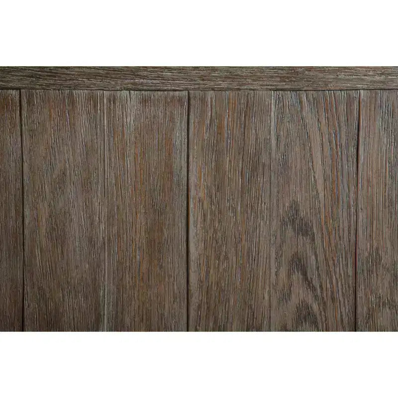 Table console de canapé de style moderne du milieu du siècle Tyler Creek, marron grisâtre/noir, étagère ouverte et tiroir de rangement