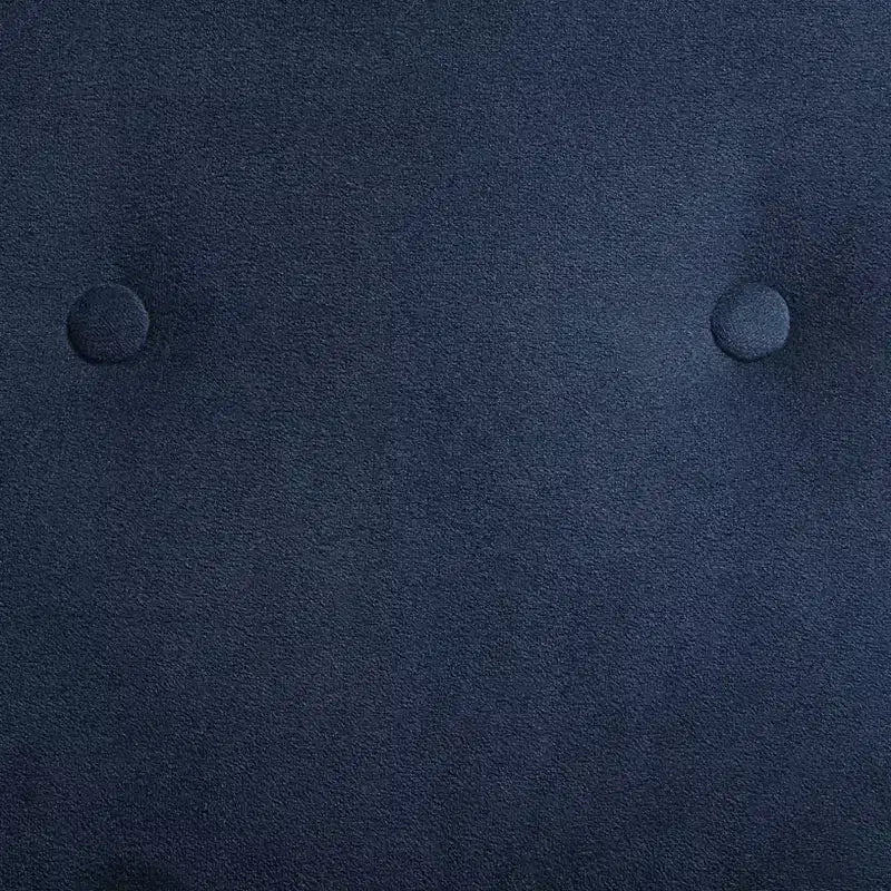 Fauteuil d'appoint capitonné en tissu bleu Tilman, fauteuil de salon moderne