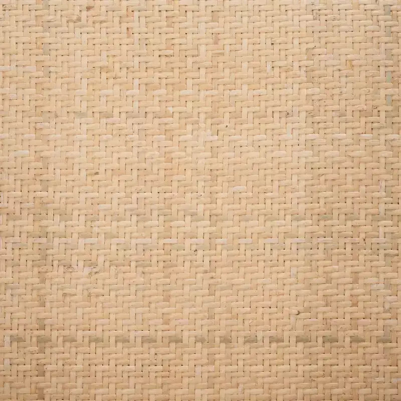 Chaise de salle à manger en canne, assise tissée naturelle avec cadre en bois massif – DCH9503