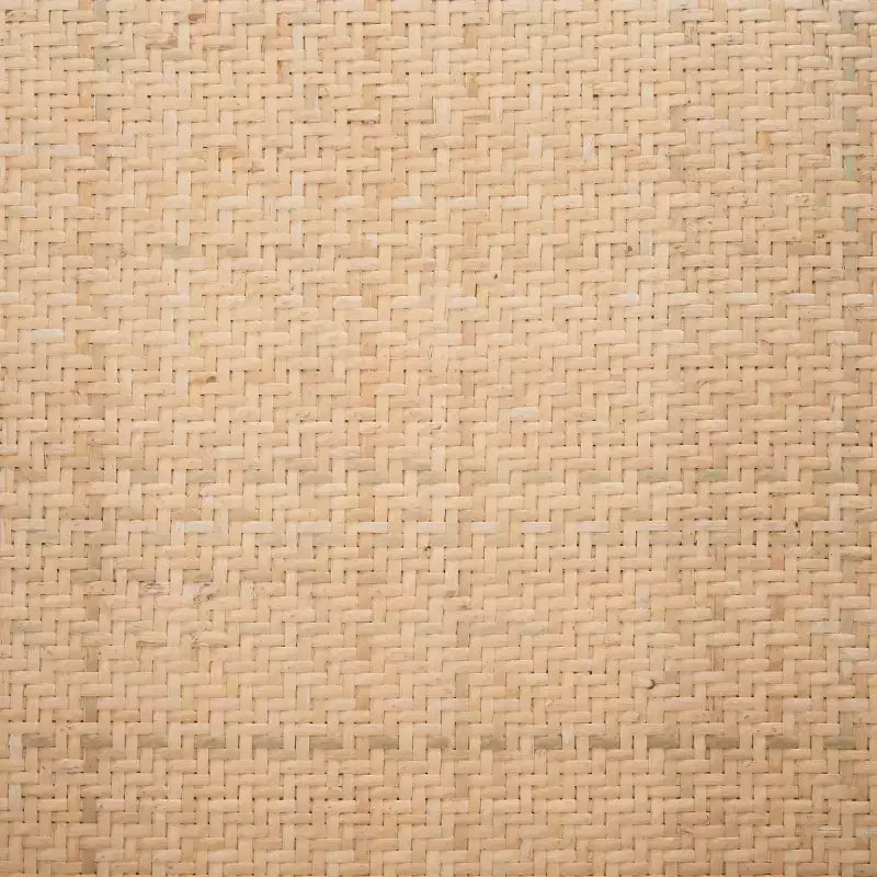 Chaise de salle à manger en canne, assise tissée naturelle avec cadre en bois massif – DCH9503