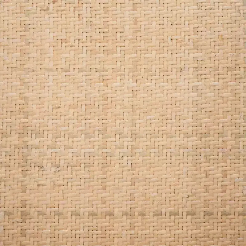 Chaise de salle à manger en canne, assise tissée naturelle avec cadre en bois massif – DCH9503