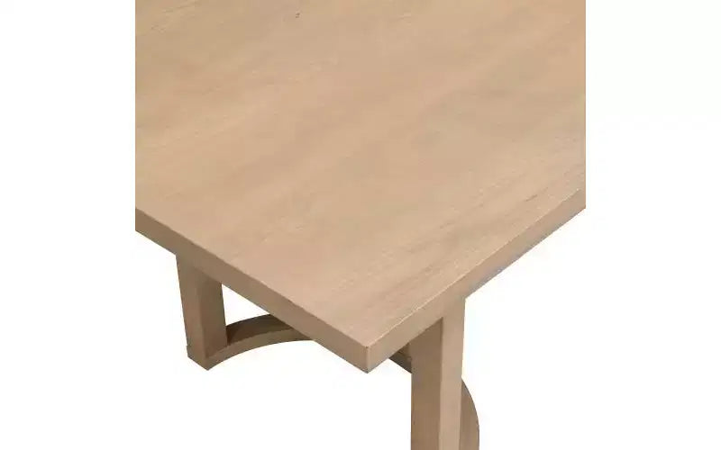 Ensemble de salle à manger Avery 7 pièces en cannage, hévéa et tissu d'ameublement